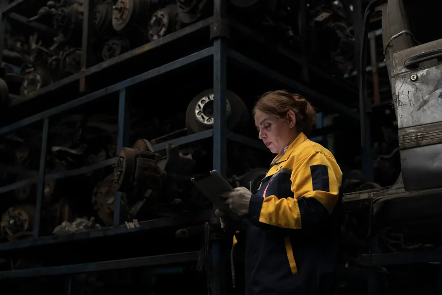 Auto parts warehouse inventory